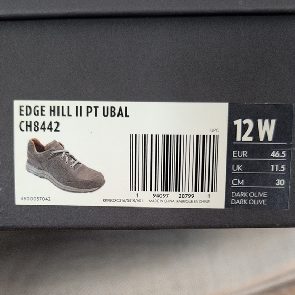 Rockport Edge Hill II Plain Toe Ubal Men's Oxford - Size 12W - Picture 8 of 14